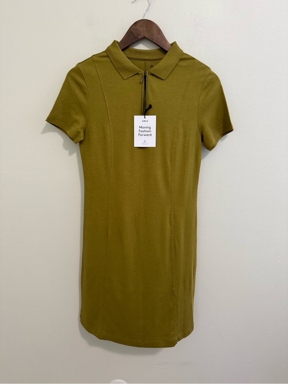 Able NWT Jules Tennis Dress in Fern